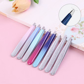 Pensetă pentru sprâncene Agrafe din aur roz pentru îndepărtarea părului feței Instrument de machiaj Beautfy