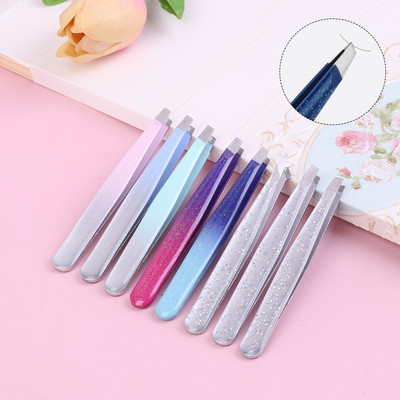 Antakių pincetai Rose Gold Pincet Clips Nerūdijančio plieno veido plaukų šalinimas Beautfy makiažo priemonė