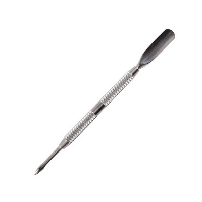 Biutee 1 buc Dispozitiv de împingere a cuticulelor din oțel inoxidabil cu două capete Dispozitiv de îndepărtare a împingerii pielii moarte pentru pedichiură, manichiură, accesoriu pentru curățarea unghiilor