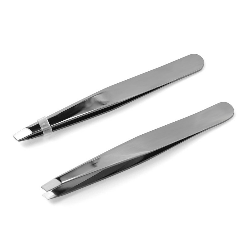 1PCS Pensetă pentru sprâncene din oțel inoxidabil pentru îndepărtarea părului facial Trimmer pentru sprâncene ondulator de gene Instrument cosmetic pentru machiaj pentru frumusețe