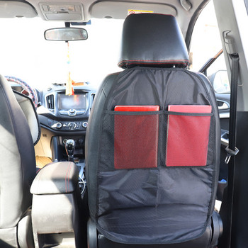 Протектор на облегалката на задната седалка на автомобила Подложка против ритане Чанта за съхранение Органайзер Аксесоари за автомобилен интериор