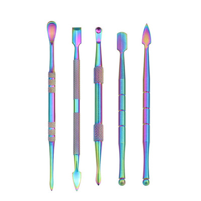 Manichiură Toate pentru Unelte pentru unghii Împingător de cuticule Îndepărtează manualul profesional din oțel inoxidabil Produse de artă pentru unghii.