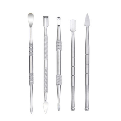 Manichiură Toate pentru Unelte pentru unghii Împingător de cuticule Îndepărtează manualul profesional din oțel inoxidabil Produse de artă pentru unghii.