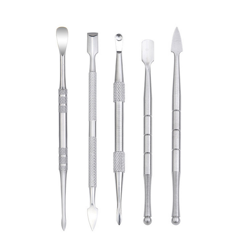 Manichiură Toate pentru Unelte pentru unghii Împingător de cuticule Îndepărtează manualul profesional din oțel inoxidabil Produse de artă pentru unghii.