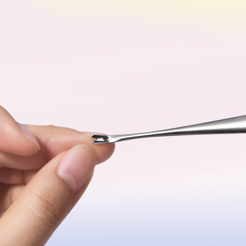 Împingător de cuticulă Dispozitiv de îndepărtare a pielii moarte Instrumente de manichiură din oțel inoxidabil Trimmer profesional pentru cuticule Răzuitoare pentru oje