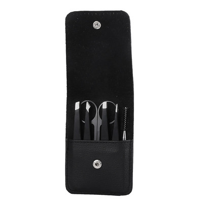 1 rinkinys nerūdijančio plieno antakių pincetų veidui / įaugusiems plaukams, įtvarai plaukams šalinti antakių plėšiklis su kelioninio dėklo įrankiais