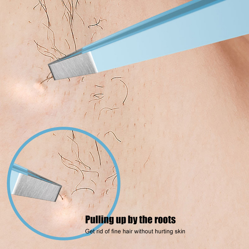 Antakių kirpimo pincetu spalva grožio salono traukimo barzda traukianti artefaktą iš nerūdijančio plieno įstrižų antakių segtukų makiažo valiklis