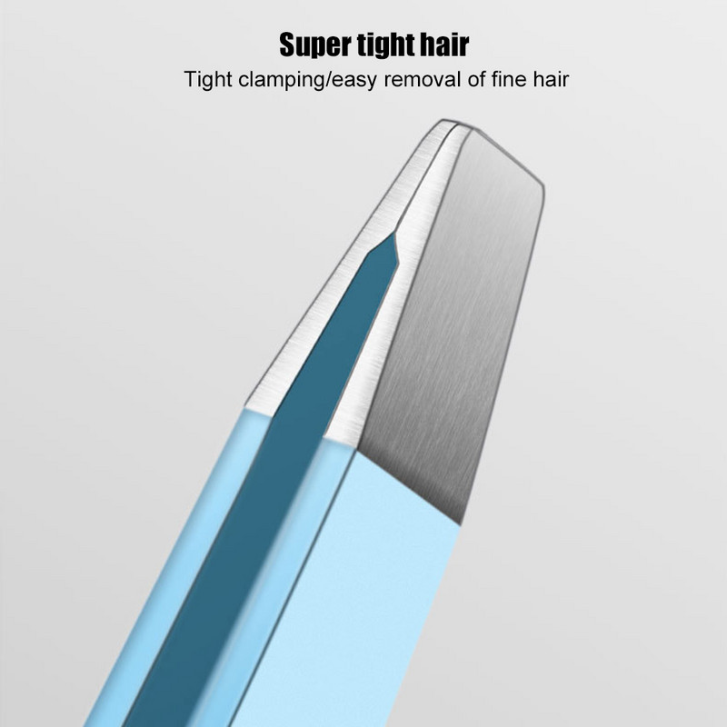 Antakių kirpimo pincetu spalva grožio salono traukimo barzda traukianti artefaktą iš nerūdijančio plieno įstrižų antakių segtukų makiažo valiklis