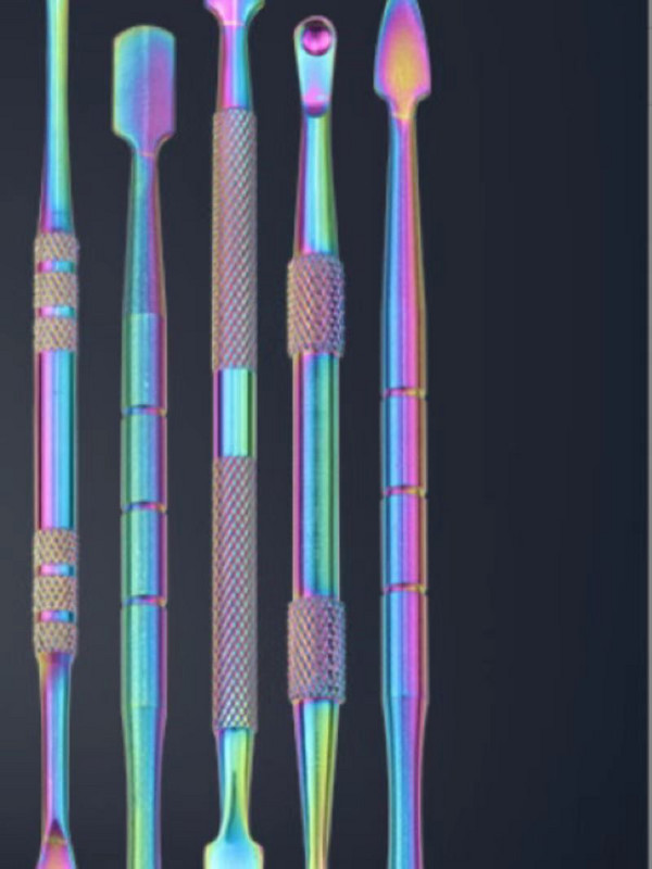 5 buc. Cap dublu din oțel inoxidabil pentru instrumente de manichiură Accesorii antiderapante pentru îndepărtarea cuticulelor unghiilor