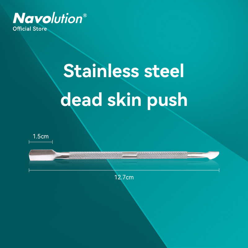 4 buc/set de curățat manichiură din oțel Dispozitiv de curățare a cuticulei cu două capete Dispozitiv de îndepărtare a pielii moarte Instrument de îngrijire a unghiilor Toate pentru set de manichiură
