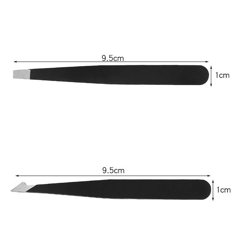 4Pcs/set Najnoviji set pinceta za obrve od nehrđajućeg čelika Set kosih ravnih šiljastih alata Alati za uljepšavanje Izvlakač dlačica za trepavice