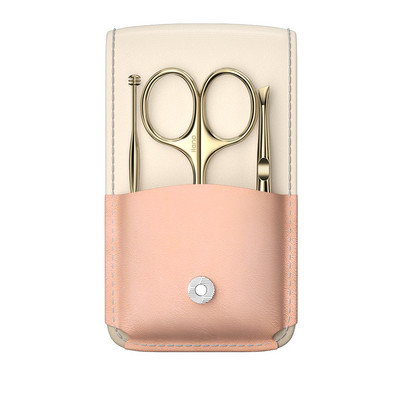 LLANO Instrument pentru tunderea sprâncenelor Clip oblic pentru sprâncene Linguriță pentru tăierea părului pentru urechi 3 în 1 Set de calitate superioară Instrumente de machiaj din oțel inoxidabil