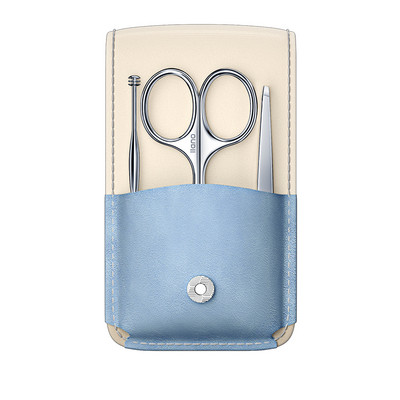 LLANO Instrument pentru tunderea sprâncenelor Clip oblic pentru sprâncene Linguriță pentru tăierea părului pentru urechi 3 în 1 Set de calitate superioară Instrumente de machiaj din oțel inoxidabil