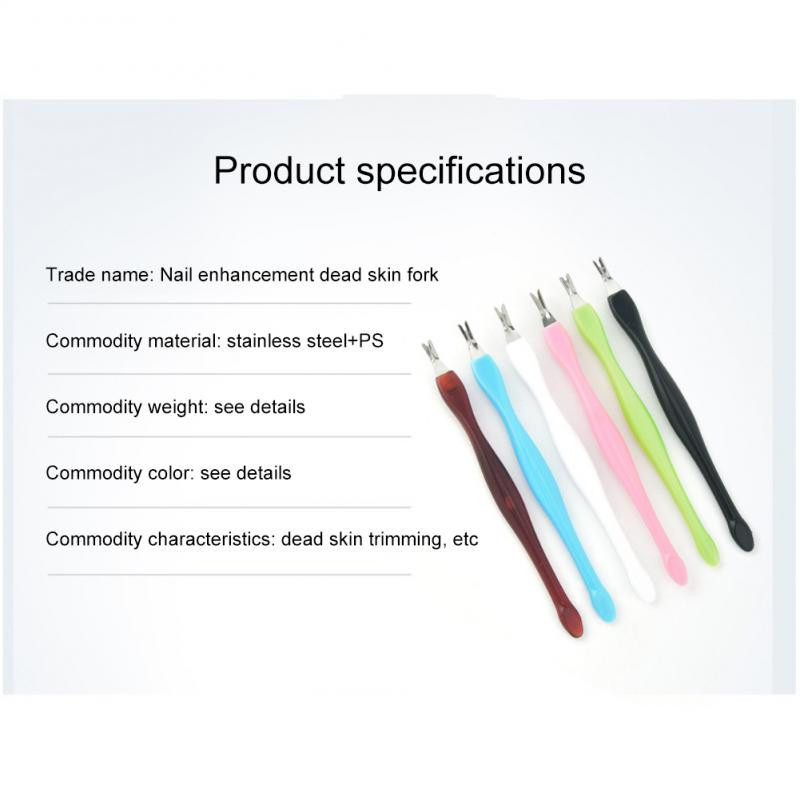 10 buc. Îndepărtează pielea moartă Nail Art Furcă Dispozitiv pentru îndepărtarea cuticulelor Nipper Pusher Trimmer din oțel inoxidabil Pedichiură Unelte pentru îngrijirea unghiilor
