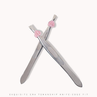 Nerūdijančio plieno antakių pincetas nuožulnus viršus Plain Top Plaukų šalinimo priemonė Grožio makiažo priemonė Priedai E1062