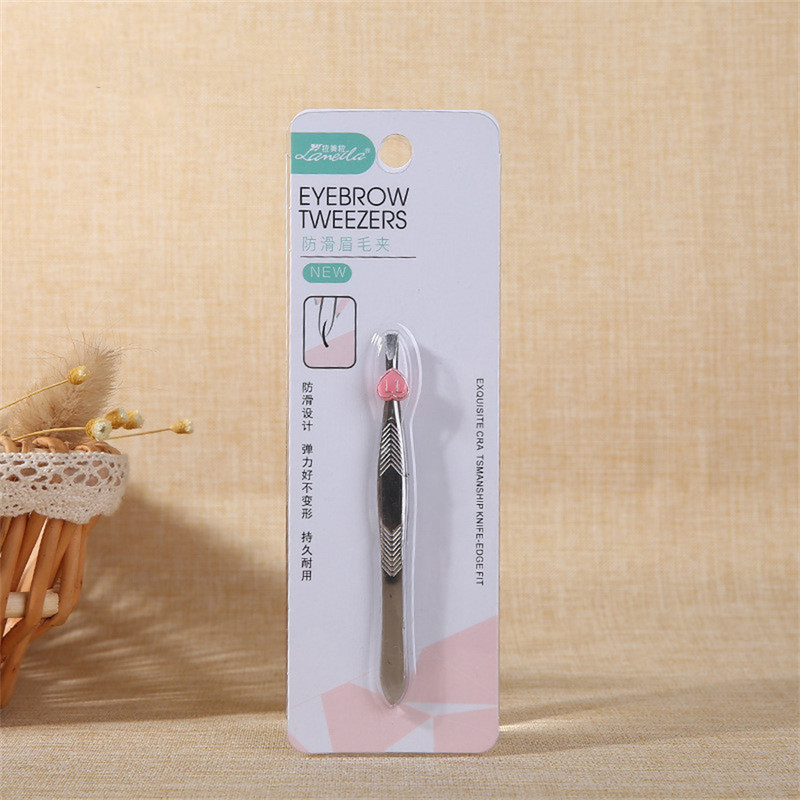 Nerūdijančio plieno antakių pincetas nuožulnus viršus Plain Top Plaukų šalinimo priemonė Grožio makiažo priemonė Priedai E1062
