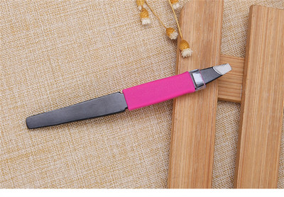 Juodas nerūdijančio plieno antakių pincetas bevel viršutinis plaukelių šalinimo įrankis grožio makiažo priemonės priedai E1048