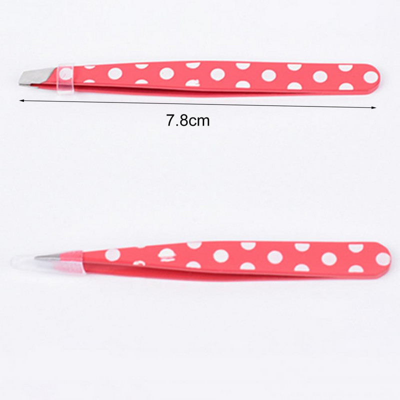 Pensetă pentru sprâncene, de culoare neagră, 2 bucăți, extractor înclinat, din oțel inoxidabil, pentru îndepărtarea părului, instrument de machiaj nou