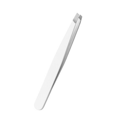 Clemă oblică pentru sprâncene din oțel inoxidabil Pensetă pentru sprâncene teșită Instrument de frumusețe cu tub