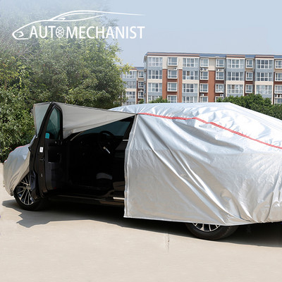 Husă universală impermeabilă pentru mașină cu fermoar lateral iarnă zăpadă soare ploaie huse de protecție în aer liber pentru accesorii piese exterioare auto