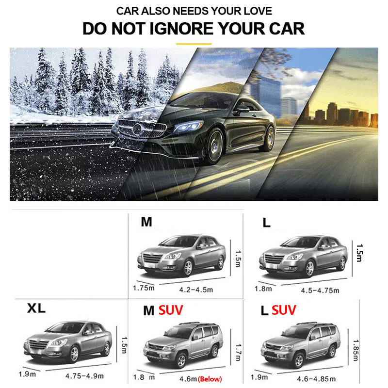 Universalus vandeniui atsparus dangtelis automobilio šoniniam užtrauktukui žiemos sniego saulės lietui lauko apsaugos dangteliai automobilio išorės dalių priedams