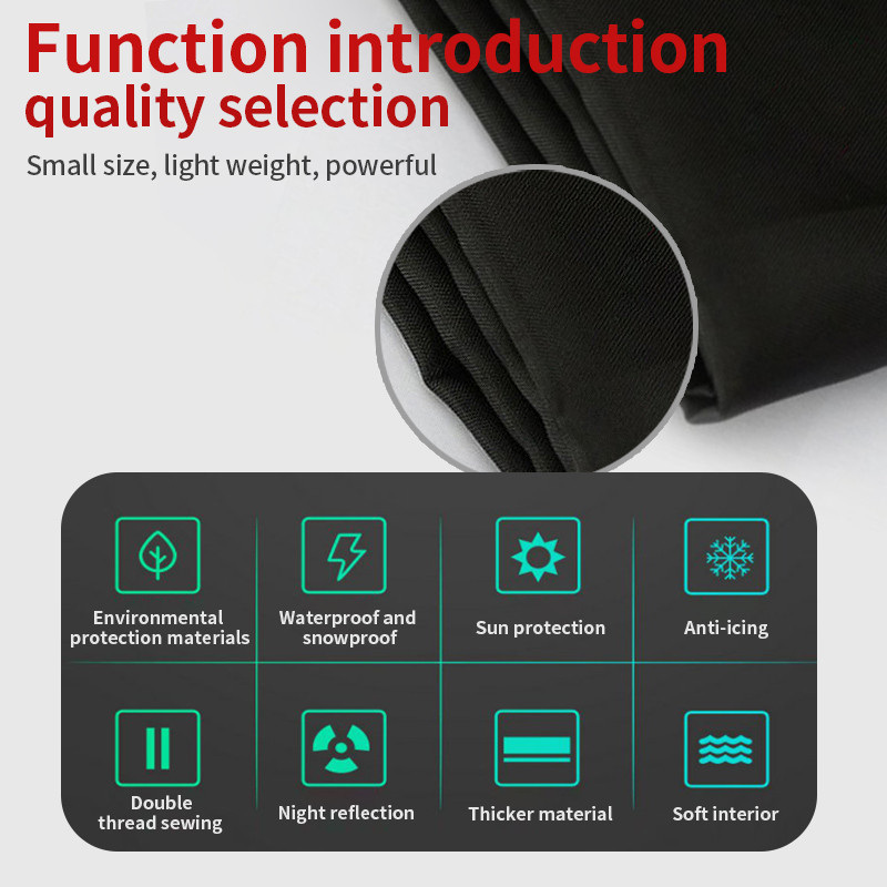 Universalus vandeniui atsparus dangtelis automobilio šoniniam užtrauktukui žiemos sniego saulės lietui lauko apsaugos dangteliai automobilio išorės dalių priedams