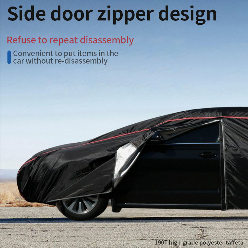 Universalus vandeniui atsparus dangtelis automobilio šoniniam užtrauktukui žiemos sniego saulės lietui lauko apsaugos dangteliai automobilio išorės dalių priedams