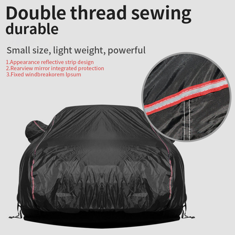 Universalus vandeniui atsparus dangtelis automobilio šoniniam užtrauktukui žiemos sniego saulės lietui lauko apsaugos dangteliai automobilio išorės dalių priedams