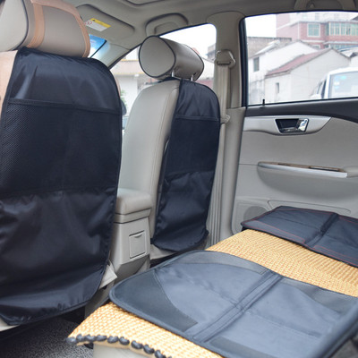 Anti Kick Mat Pad Seat Cover Чанти за съхранение на кола Протектор за облегалката на седалката за деца Деца Бебе Anti Mud Dirt Auto Seat Cover