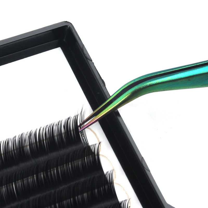 Pensetă pentru extensie de gene din oțel inoxidabil Pensetă pentru gene curbate drepte Pensetă pentru unghii Clip de alegere pentru gene Unelte pentru pensete pentru sprâncene