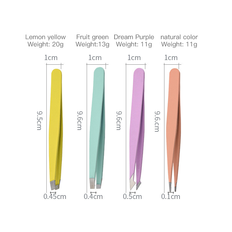 Clește pentru sprâncene 4/1 Clip de tăiere Clip pentru sprâncene cu gură plată și oblică Pensetă pentru sprâncene ușor de folosit Instrumente de machiaj