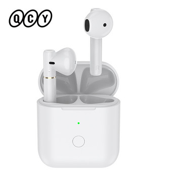 Νέα αναβάθμιση Ασύρματα ακουστικά QCY T8S Bluetooth 5.0 Ακουστικά 65 ms Χαμηλή καθυστέρηση 13 χιλιοστών προγράμματος οδήγησης Ήχος HIFI για μουσική/παιχνίδια Κλήση ENC HD