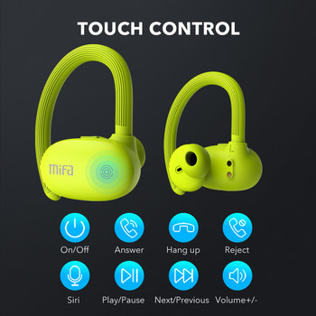 Mifa TWS Earbuds Ασύρματα ακουστικά bluetooth Bluetooth 5.0 Stereo Sport ακουστικά 3D Stereo Sound ακουστικά με μικρόφωνο
