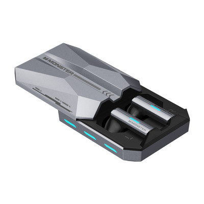 Căști pentru gamer Monster XKT11 Căști wireless Bluetooth 5.2 Ture Căști cu latență scăzută cu reducere a zgomotului Căști pentru jocuri cu microfon