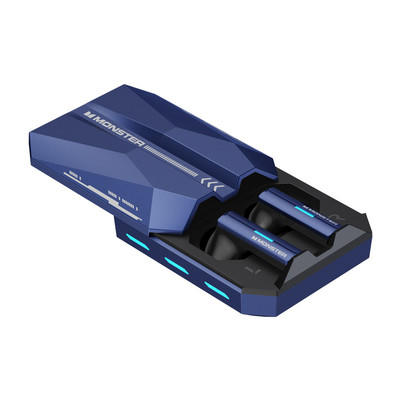 Căști pentru gamer Monster XKT11 Căști wireless Bluetooth 5.2 Ture Căști cu latență scăzută cu reducere a zgomotului Căști pentru jocuri cu microfon