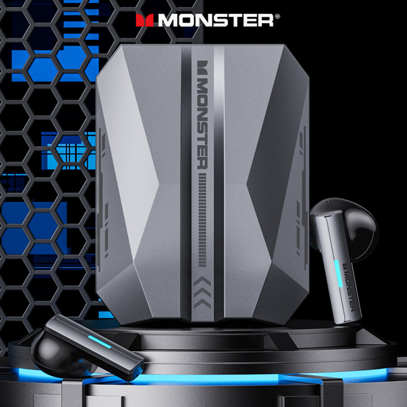 Căști pentru gamer Monster XKT11 Căști wireless Bluetooth 5.2 Ture Căști cu latență scăzută cu reducere a zgomotului Căști pentru jocuri cu microfon