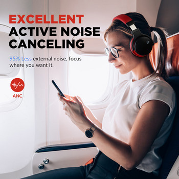 Cowin E7-C ANC Безжични слушалки Bluetooth слушалки Слушалки с активно шумопотискане Ear Buds Head Phone за iPhone Xiaomi