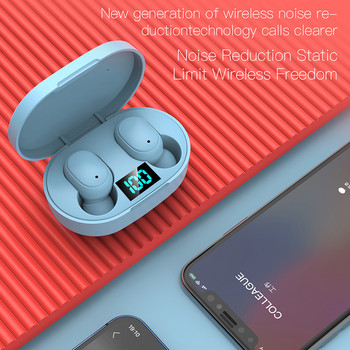 TWS E6S ασύρματο bluetooth 5.0 ακουστικά ψηφιακά ακουστικά στερεοφωνικά ακουστικά led οθόνη ακουστικό σπορ για τηλέφωνο xiaomi iphone