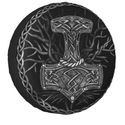 Gungnir Spear Of Odin navlaka za gume za Jeep Mitsubishi Pajero Viking Wolf SUV RV kamper Štitnici kotača automobila 14" 15" 16" 17" inča