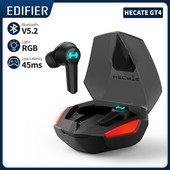 Căști Edifier HECATE GT4 TWS True Wireless Gaming Căști Bluetooth Căști cu latență scăzută de 45 ms Iluminare RGB