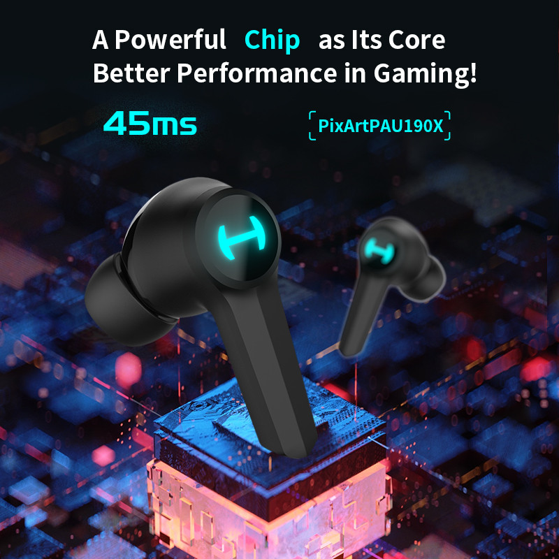 Căști Edifier HECATE GT4 TWS True Wireless Gaming Căști Bluetooth Căști cu latență scăzută de 45 ms Iluminare RGB