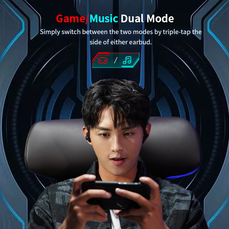 Căști Edifier HECATE GT4 TWS True Wireless Gaming Căști Bluetooth Căști cu latență scăzută de 45 ms Iluminare RGB