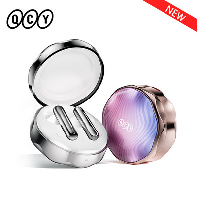 ÚJ QCY T21 FairyBuds fülhallgató Bluetooth 5.3 fejhallgató 68ms alacsony késleltetésű fejhallgató Egy érintéssel fényképezhető TWS fülhallgató ajándékcsomag