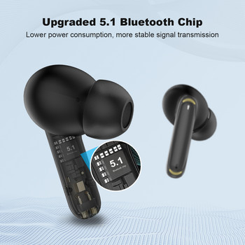 Bluetooth безжични слушалки Deep Bass TWS слушалки шумопотискащи спортни водоустойчиви слушалки HD слушалки за разговори с микрофон