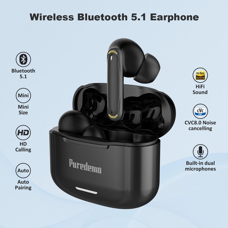 Bluetooth belaidės ausinės Deep Bass TWS ausinės triukšmą slopinančios sportinės vandeniui atsparios ausinės HD skambučių ausinės su mikrofonu