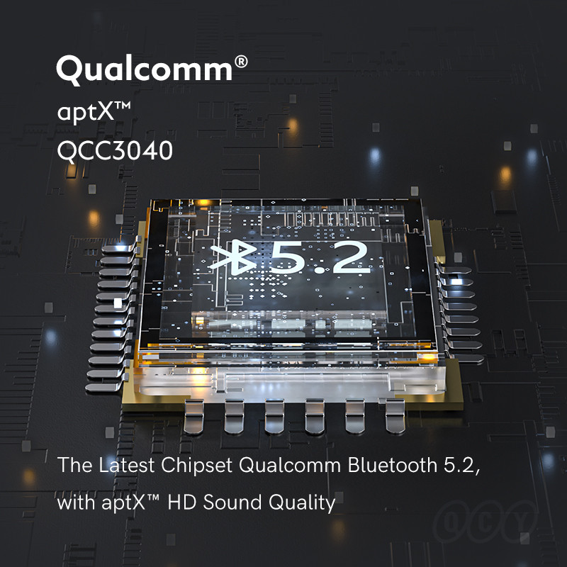 Căști Bluetooth QCY T17S aptX Qualcomm Bluetooth5.2 TWS Căști fără fir Asistent vocal Căști cu control tactil Aplicație de suport