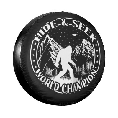 Husă amuzantă Bigfoot pentru roată de rezervă pentru roată de rezervă pentru Jeep Pajero Huse pentru roți de mașină impermeabile 14" 15" 16" 17" inch