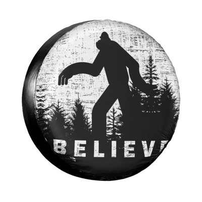 Husă amuzantă Bigfoot pentru roată de rezervă pentru roată de rezervă pentru Jeep Pajero Huse pentru roți de mașină impermeabile 14" 15" 16" 17" inch