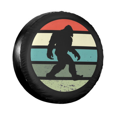 Husă amuzantă Bigfoot pentru roată de rezervă pentru roată de rezervă pentru Jeep Pajero Huse pentru roți de mașină impermeabile 14" 15" 16" 17" inch