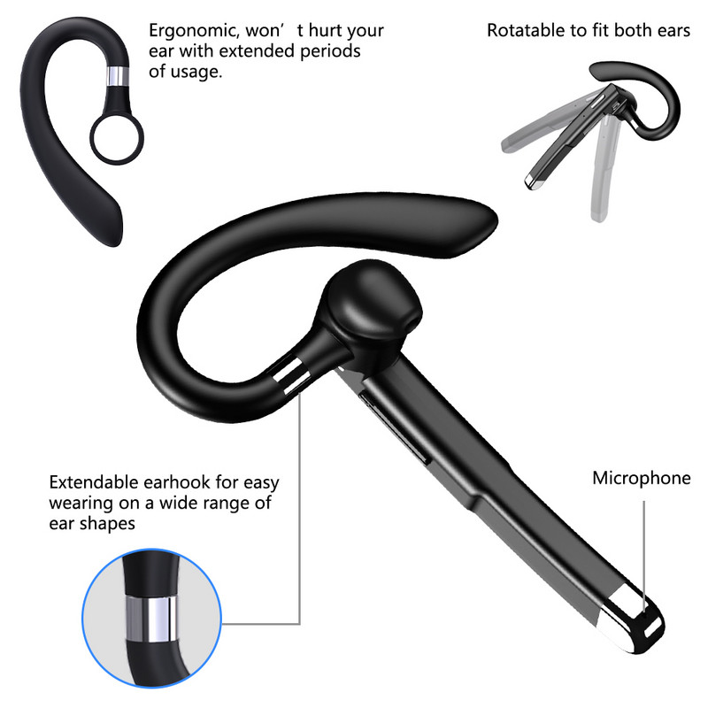 Originalios SYLLABLE YYK-520 belaidės sportinės ausinės, tinkančios BT V5.1 žemųjų dažnių triukšmo mažinimui SYLLABLE YYK-520 garsumo valdymo ausinės